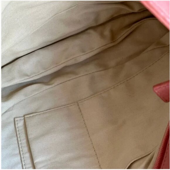 Maurizio Taiuti Yellow Leather with Canvas Crossbody Strap and Leather Handle - Picture 7 of 8